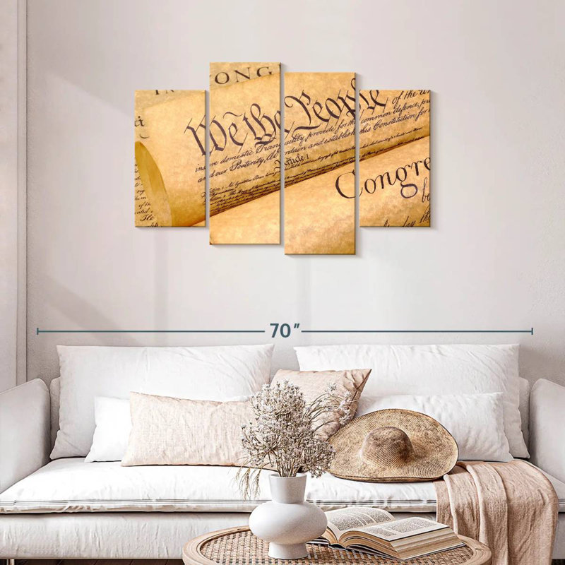 Keiri Declaration Of Independence Documents, 27" H x 43" W