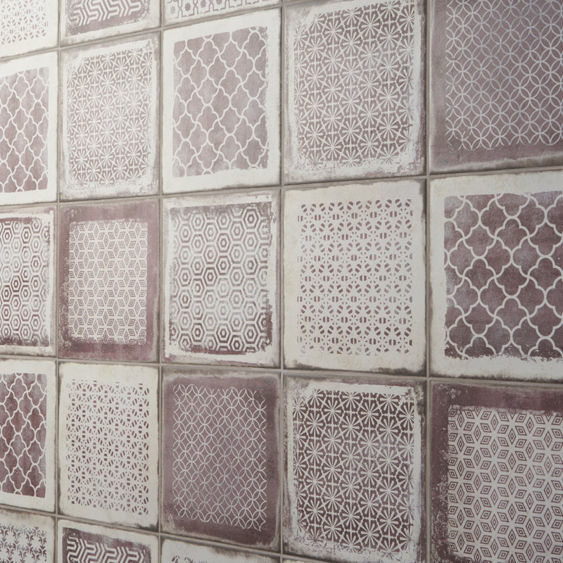 Carrelage de sol et de mur en porcelaine mate 7,87 po x 7,87 po San Luis (10,32 pieds carrés / caisse), Ros