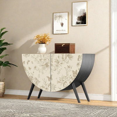 49.2'' Two-door Semicircular Sideboard