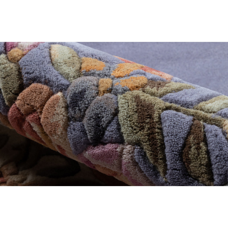 Akuji Wool Floral Indoor Rug, Rectangle 2' x 3'