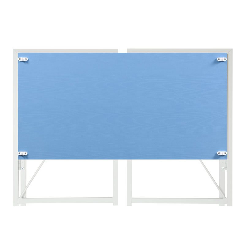 Computer Folding Desk, Blue/White