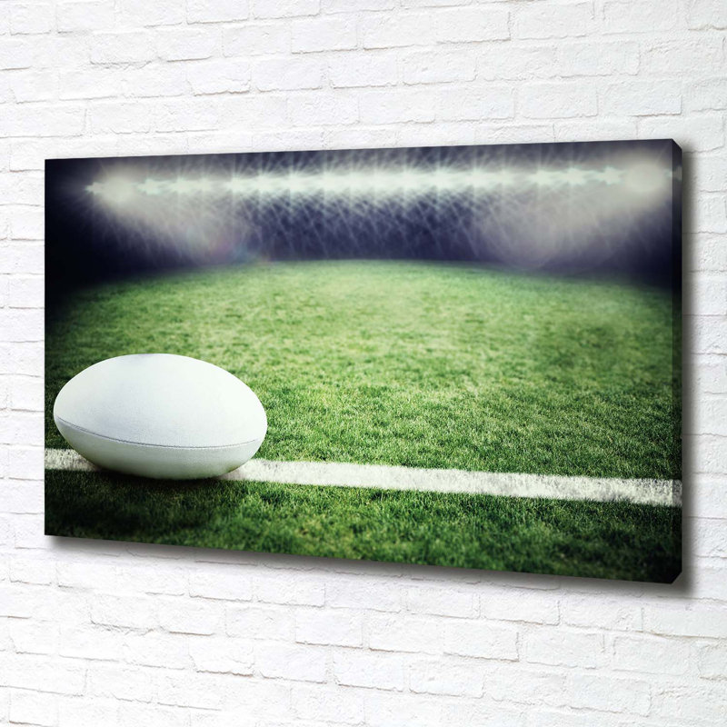 Rugby Ball - Wrapped Canvas Print