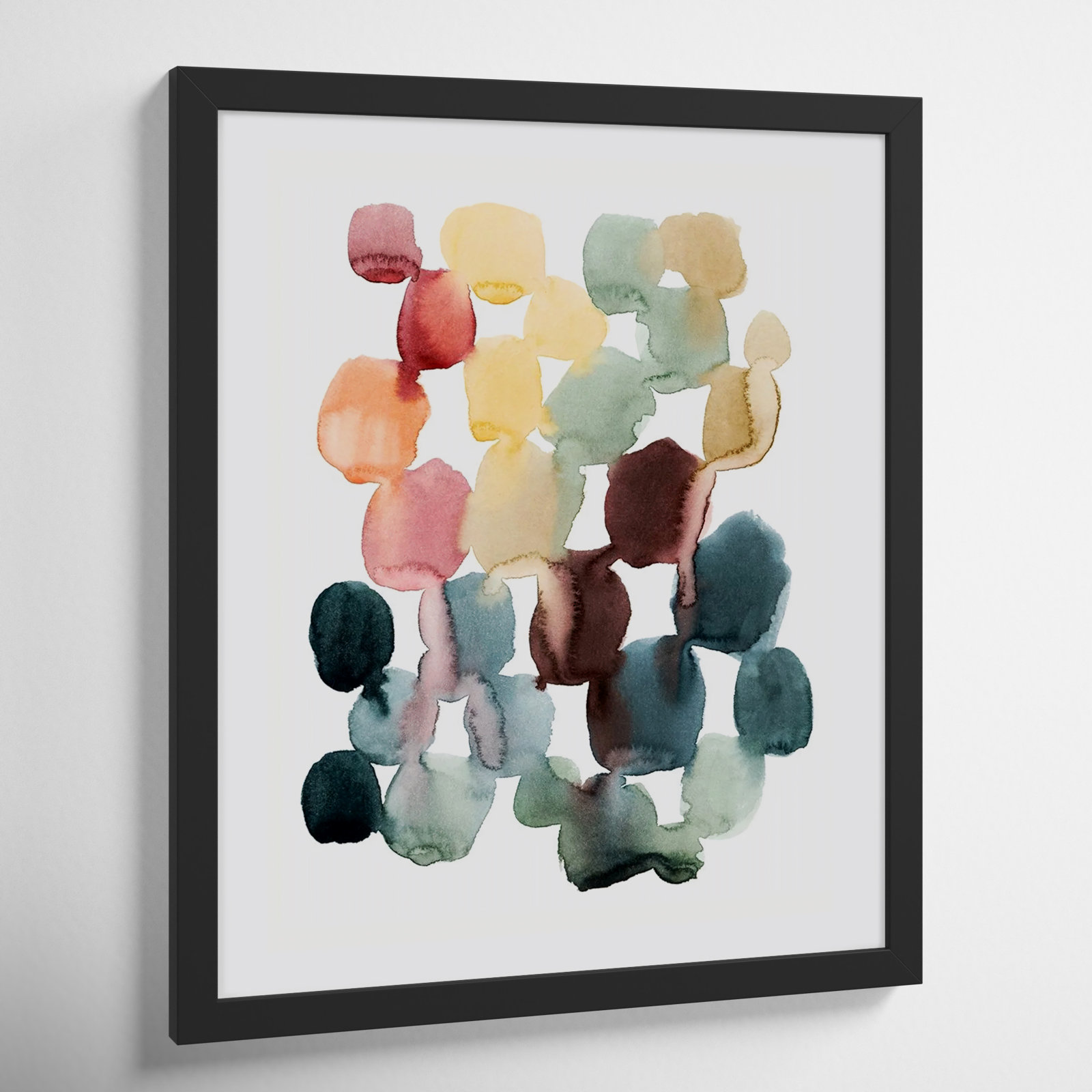 Desert Stones II by Grace Popp, Black Framed Paper, 20" H x 17" W