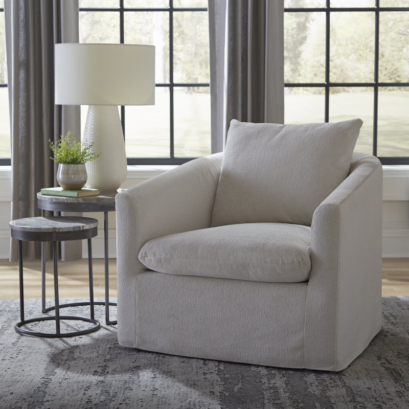 Ameer Upholstered Swivel Armchair