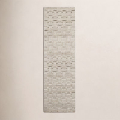 Carissa Ivory Hand-Tufted Geometric Wool Rug
