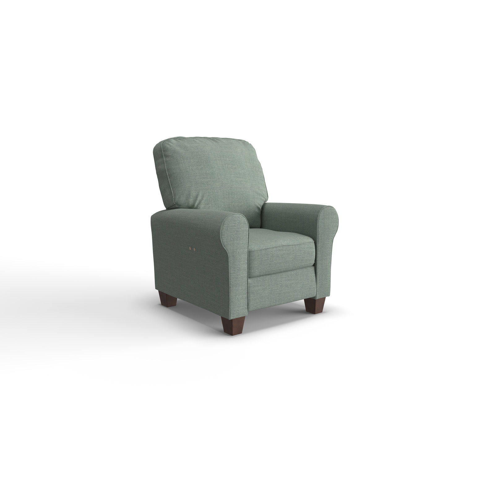  35'' Wide Manual Standard Recliner, Conversation Capri Basketweave, Dark Walnut