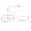 Halie 1700mm x 800mm Soaking Acrylic Bathtub