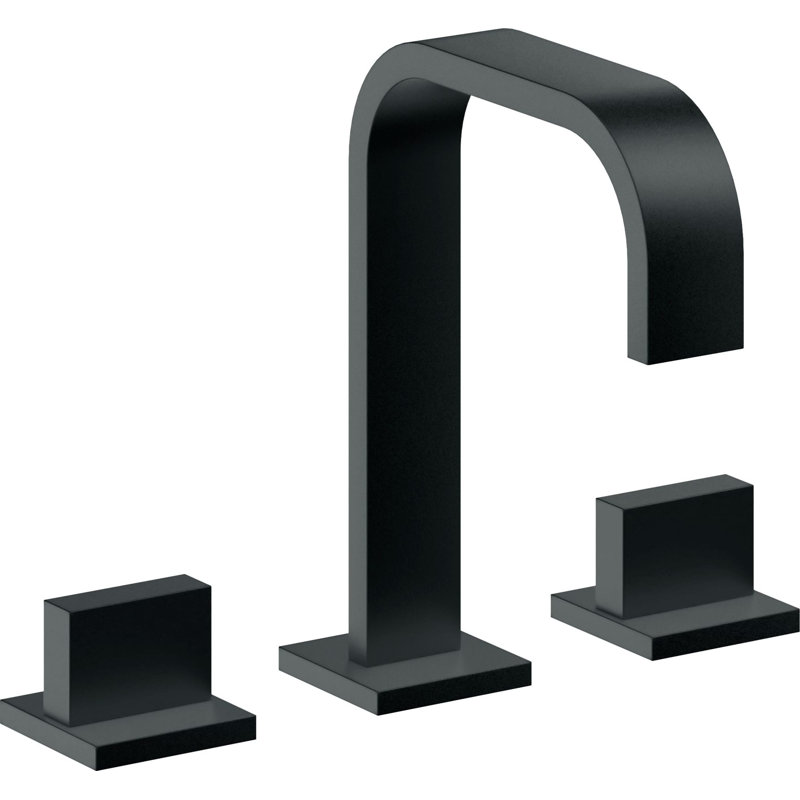 Mar 8" Widespread Lavatory Faucet, Carbon