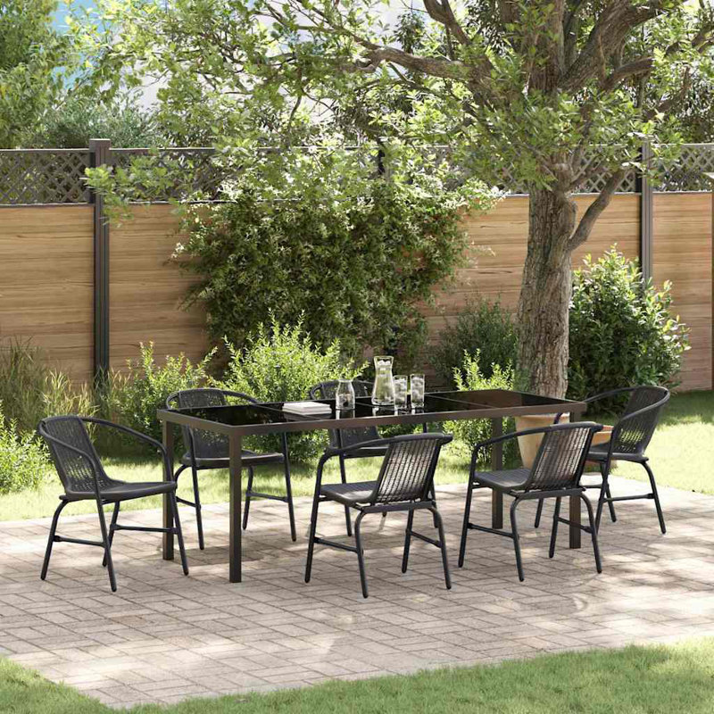6 - Person Patio Dining Set Rectangular Table