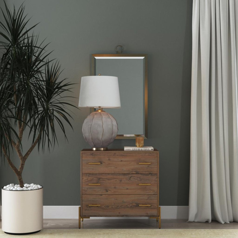 Lampe de table grise 30 po Rima
