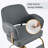 Swivel Reclining Chair with metal square base-1188732250