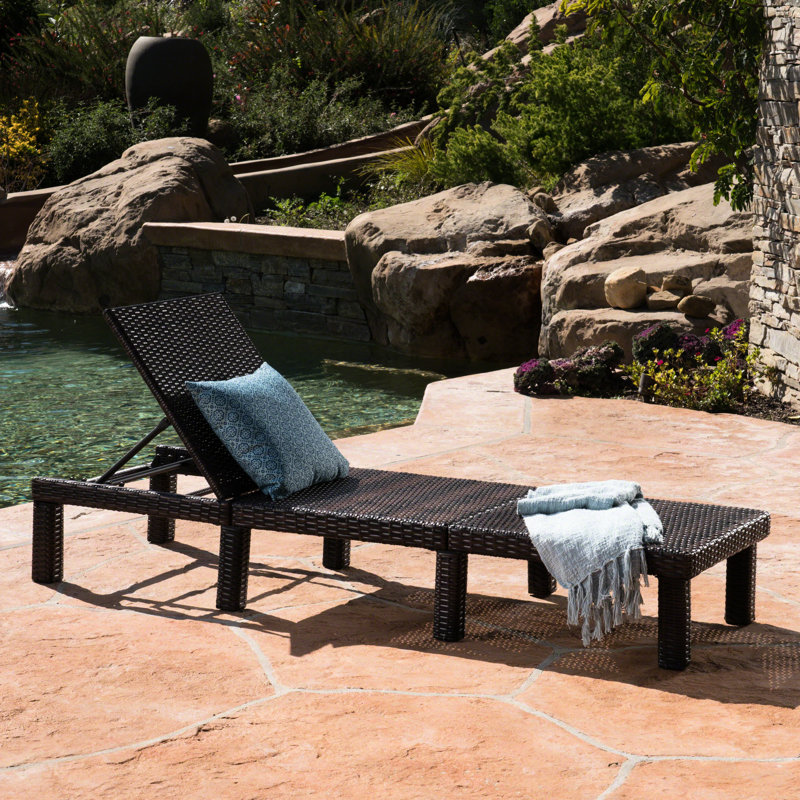 Chaise longue pour la détente en plein air - Fer réglable