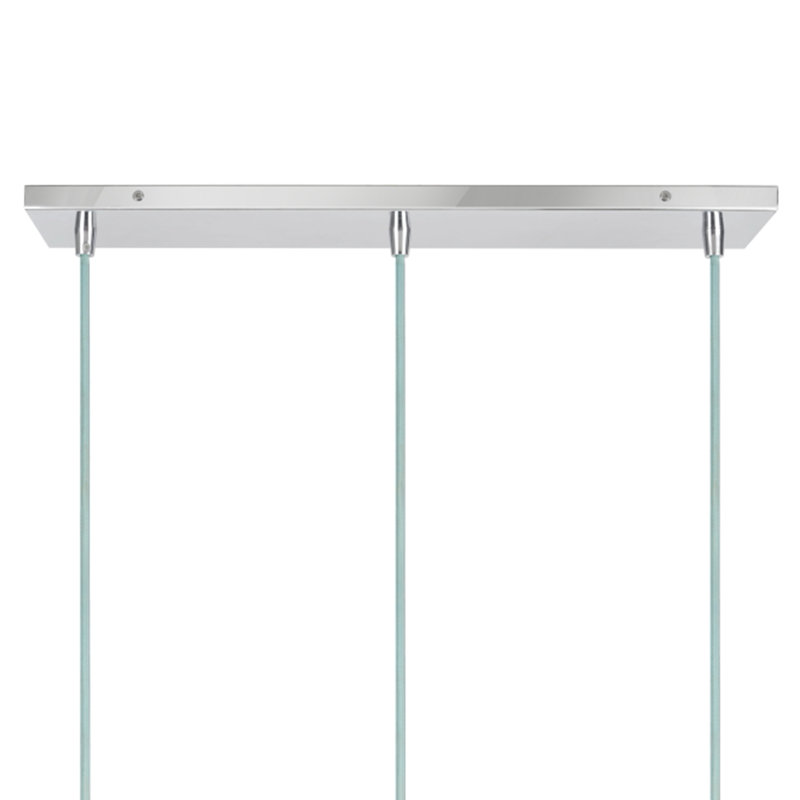 Luminaire suspendu linéaire pour îlot de cuisine 3 lumières