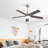 Ceiling Fan 5 Blades Noiseless Reversible Dc Motor Remote Control With Led Light