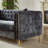 LUSPAZ Chesterfield Sofa, Button Tufted With Copper Nailhead Trim, Metal Legs, Modern Design-101184432-109788439
