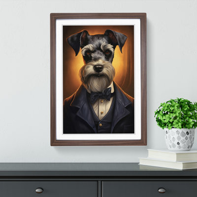 Schnauzer Classicism Art - Framed Print