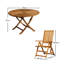 Nayoun 6 - Person 130cm Round Outdoor Table Set-115306862