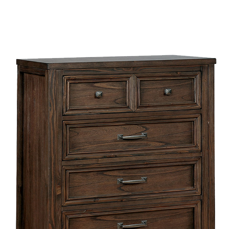 Commode 8 tiroirs Caitlyn, Chêne