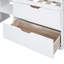 Lit mezzanine simple avec bureau à roulettes, tablette et tiroirs - blanc-1932858814