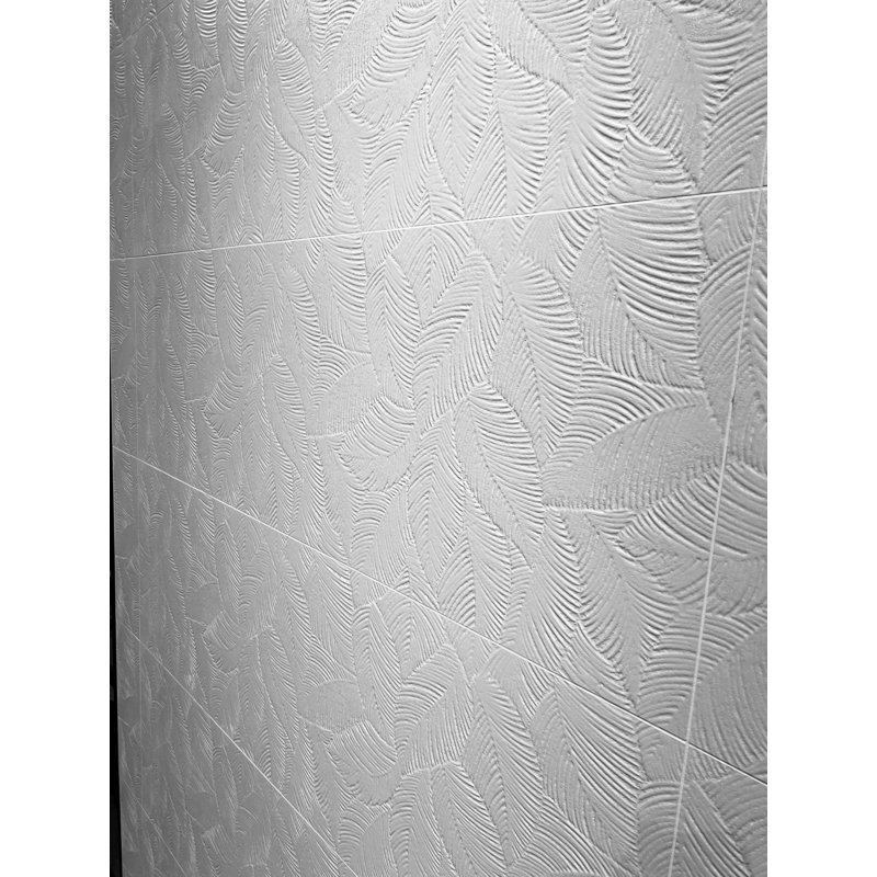 Carreau de céramique texturé blanc absolu 16X48 Forest