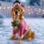 Figurine de Noël 19,69 "Golden Retriever