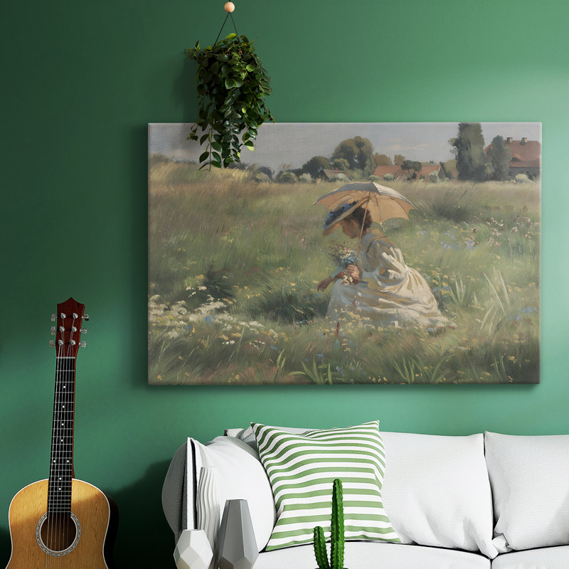 Paysage rétro - DCCDXL sur toile, H 9 po x l 13 po