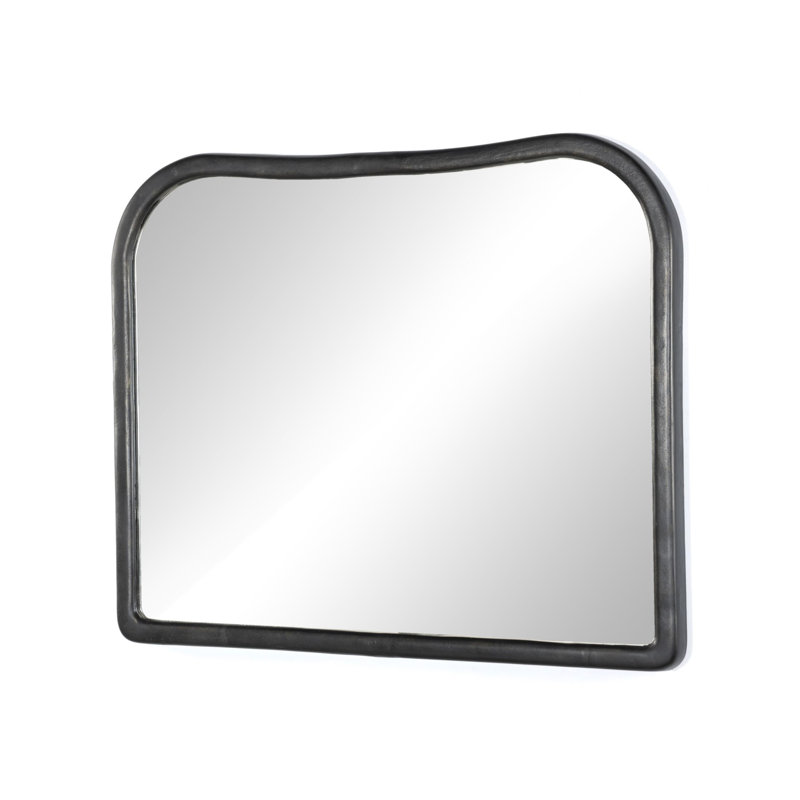 Patz Mantel Mirror, Black Antique