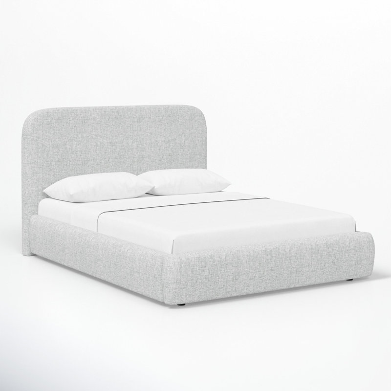 Lit plateforme Daphne, gris, Grand