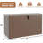 9 9Gallon Brown Resin Deck Box,Patio Deck Box For Package Delivery