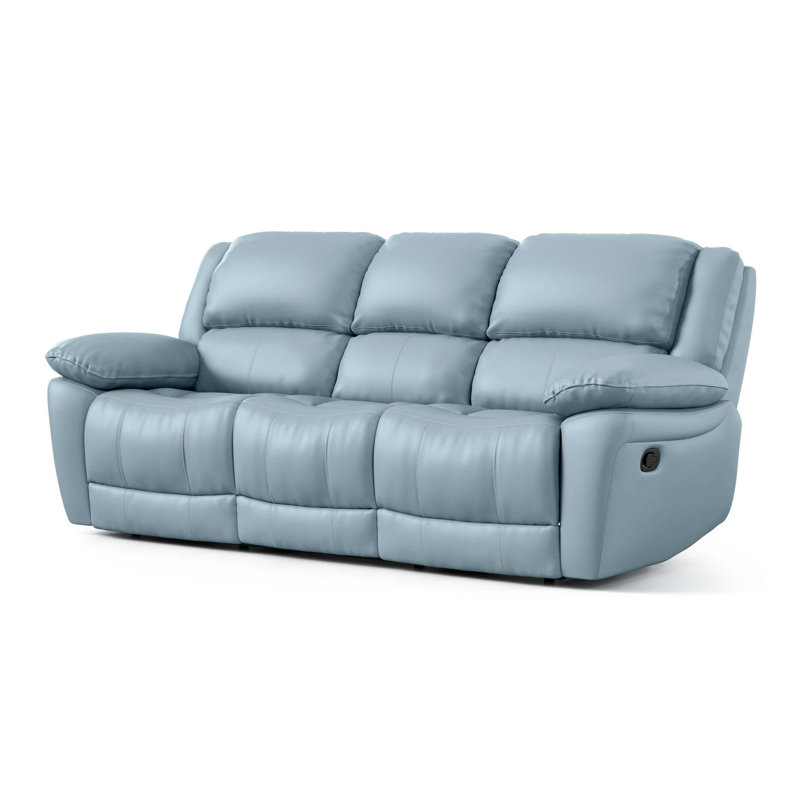 Canapé transitionnel l 82,4 po, bleu poudre, Bleu poudre