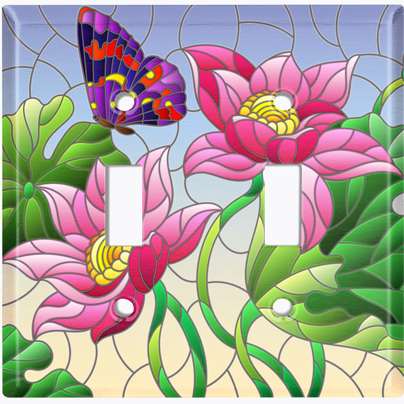 Plaque murale 2 bandes Butterfly
