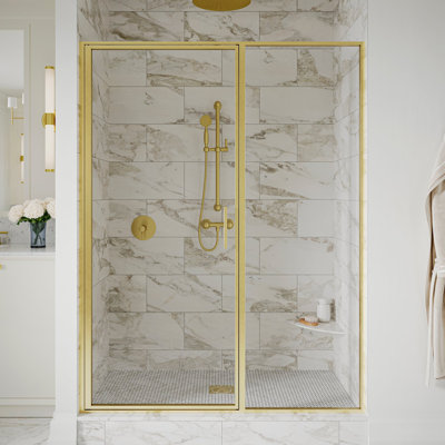 Axio 59 - 59 x 72" Framed Pivot Shower Door 5/16" Clear Tempered Glass