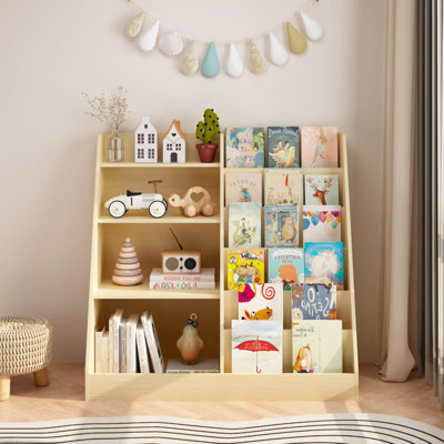 Organisateur de bibliothèque pour enfants 34,6 po, naturel