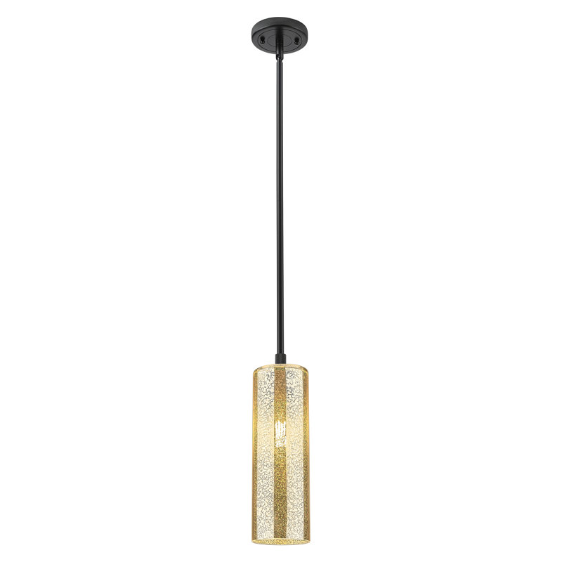 Luminaire suspendu Crown Point Light, Mercure, Noir mat, H 13,25 po x l 4,5 po x P 4,5 po