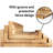 3 Piece Solid Wood Floating Shelf