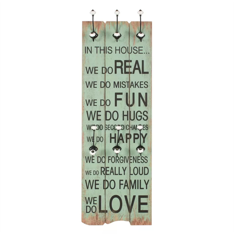 Naylor Wall 6 - Hook Wall Mounted Coat Rack