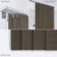 Store vertical transparent Sharmaine Authentic en jute tissé, panneau coulissant ajustable-1302543146