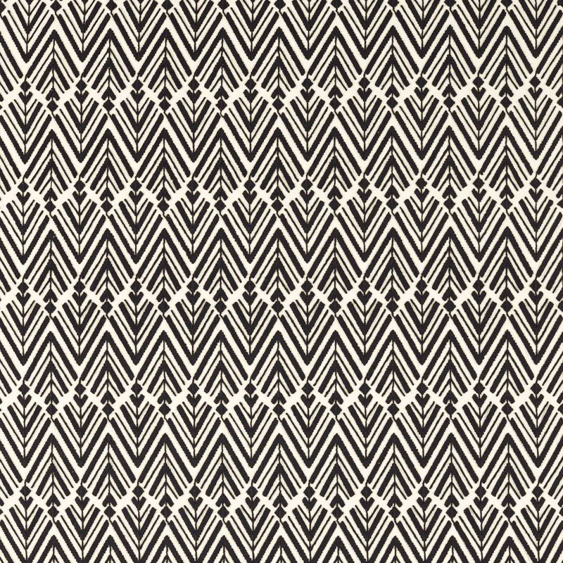 Reflect Thalia Fabric, Black Earth