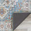 Tapis bleu marine antidérapant Hallsville-637260390