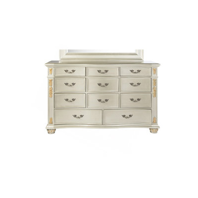 Charming Dresser With Enhanced Storage And Smooth Operation For Stylish Living