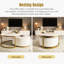 Table basse gigogne blanche avec tiroir-830268044-830268045