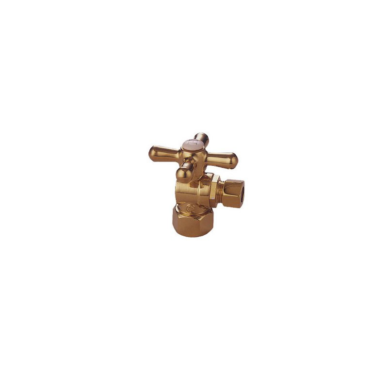 Quarter Decorative Turn Valves, Polished Brass