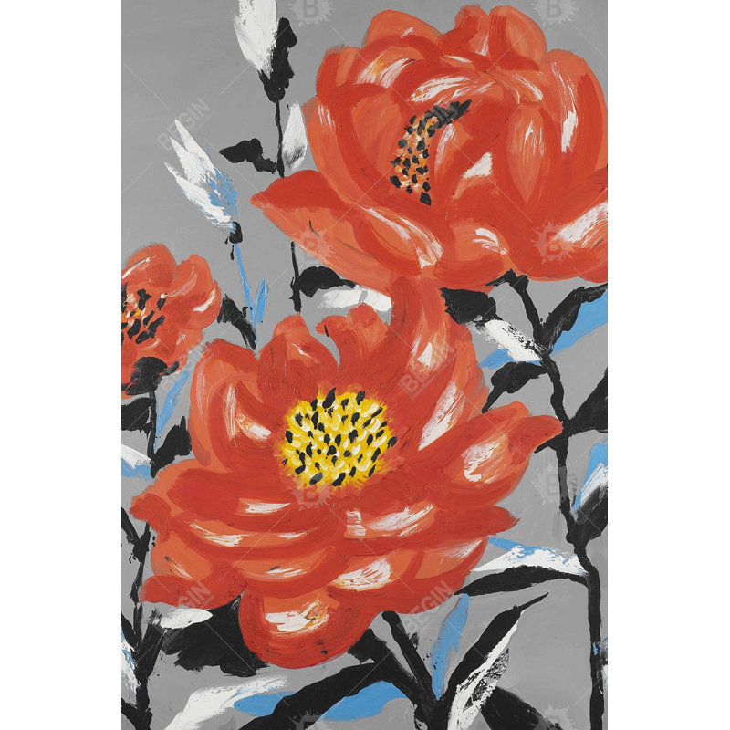 " Three Pink Flowers "