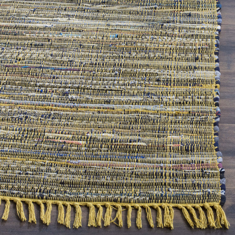 Dunkle Cotton Flatweave Area Rug, Rectangle 122 x 183 cm