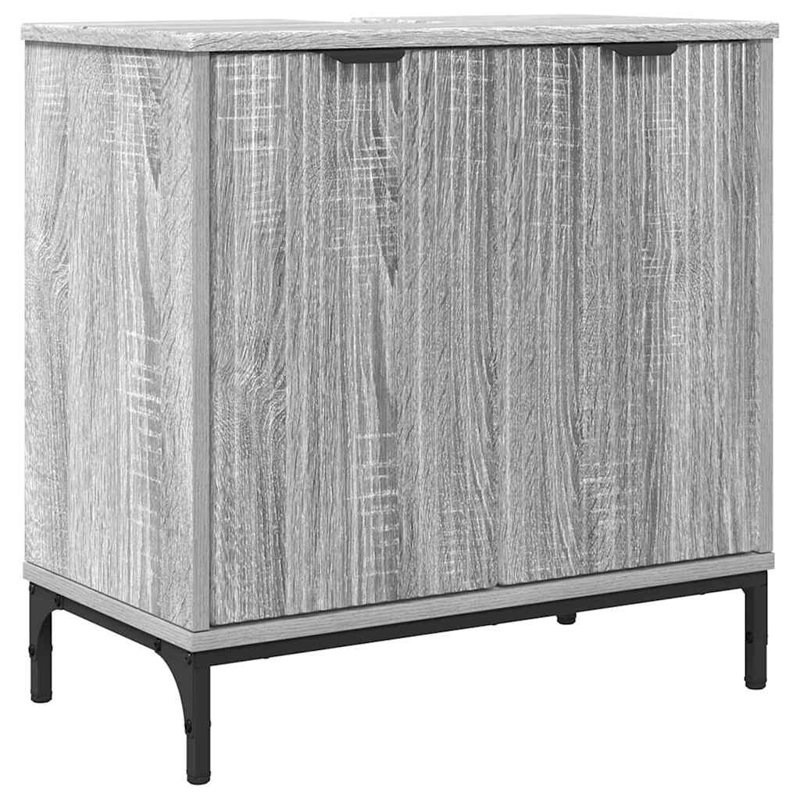 60.5cm Bathroom Vanity Base Only, Grey Sonoma