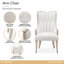 Chaise de salle à manger en chenille St. Charles - Cirrus / gris tourterelle
