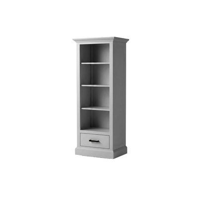 Modern Solid Wood Bookcase with lower drawer