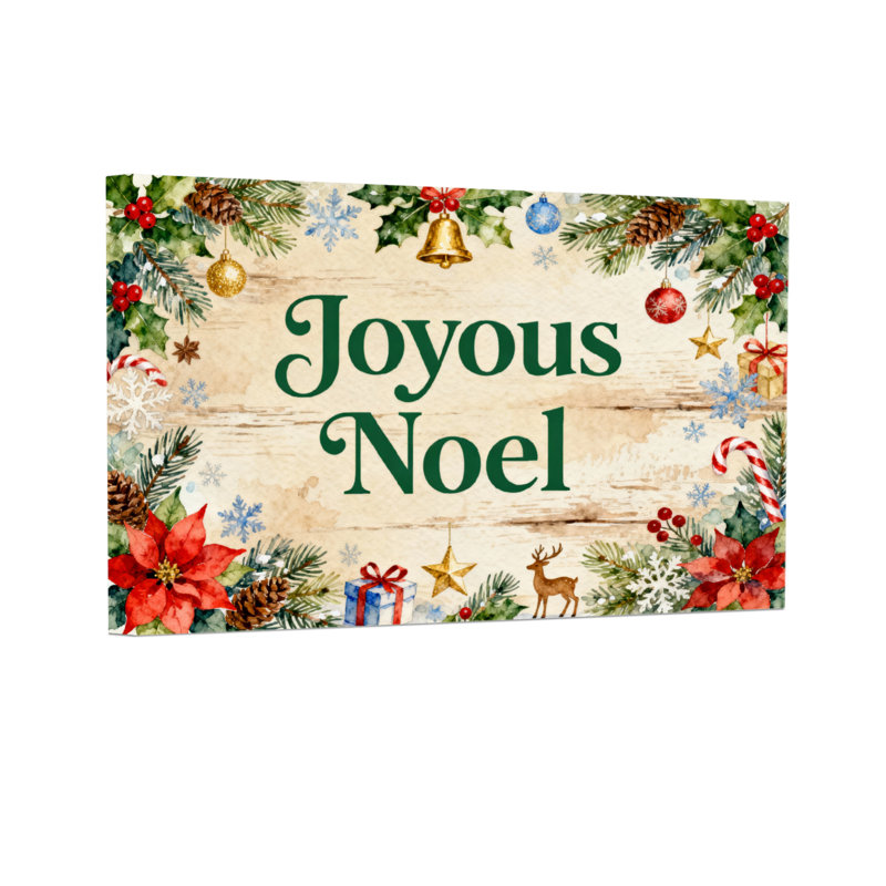 Motif de Noël joyeux Noël, H 12 po x l 18 po
