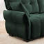 Chaise rembourrée en chenille avec repose-pieds en tissu-1076738397