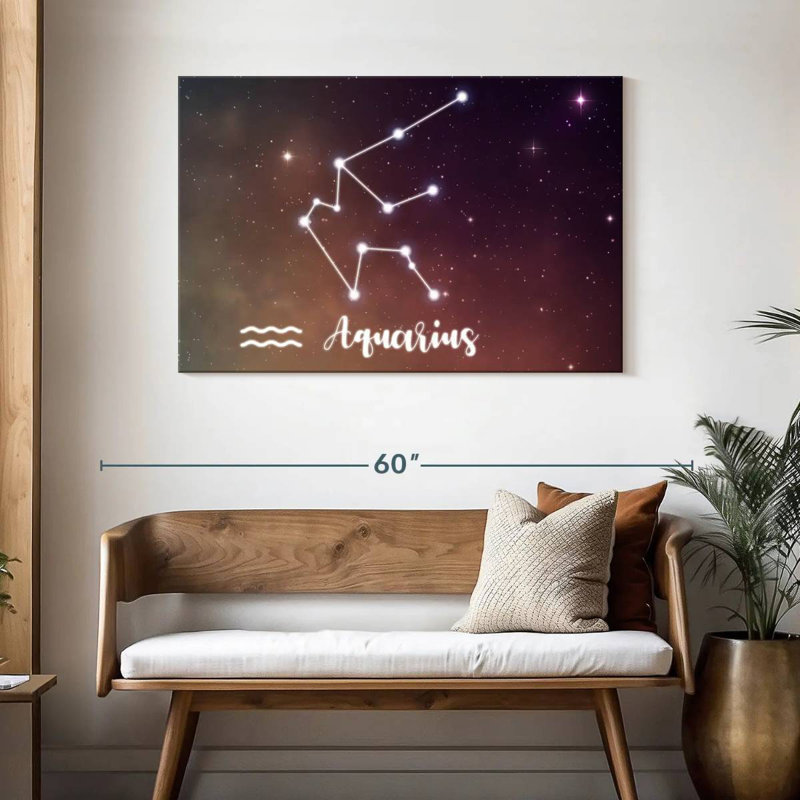 Adella Aquarius Constellation, H 30 po x l 45 po